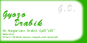 gyozo drabik business card